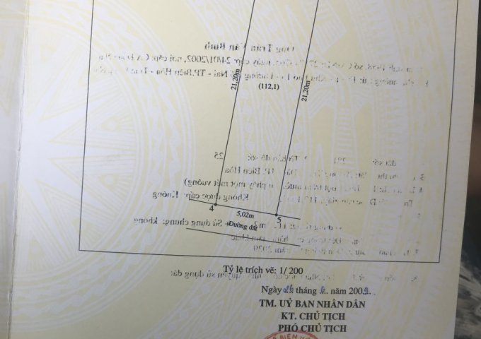 CHÍNH CHỦ CẦN BÁN NHANH LÔ ĐẤT BIỆT THỰ 2 MẶT TIỀN ĐẸP, GIÁ RẺ PHƯỜNG TRẢNG DÀI. LH : 0906378302