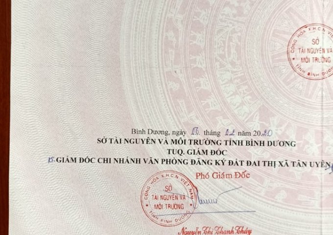 CHÍNH CHỦ BÁN GẤP LÔ ĐẤT MẶT TIỀN NGÃ BA ĐƯỜNG NHỰA TÂN PHƯỚC KHÁNH , TÂN UYÊN, BÌNH DƯƠNG. LH 0977 252 488