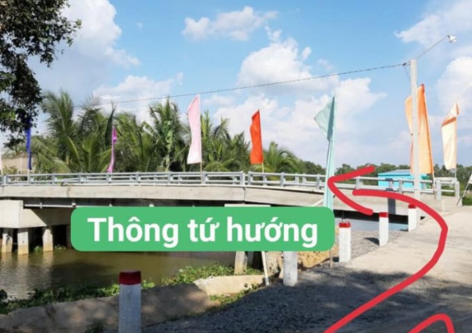 Bán đất MT đường nhựa  xã Bình Hòa Bắc - Đức Huệ - Long An - ngang 20m dài hết đất.