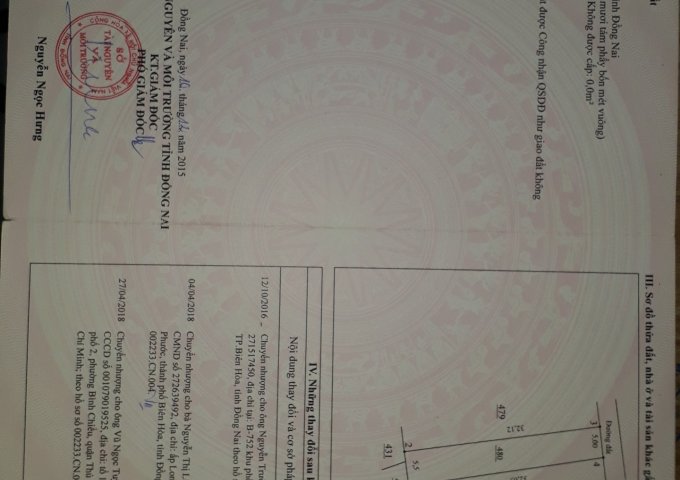 CHÍNH CHỦ CẦN BÁN ĐẤT THUỘC HUYỆN LONG THÀNH -ĐỒNG NAI