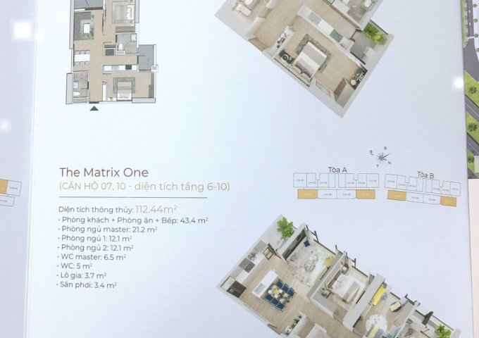 Bán suất căn chung cư tại tòa A chung cư cao cấp THE MATRIX ONE Mễ Trì – Mỹ Đình.