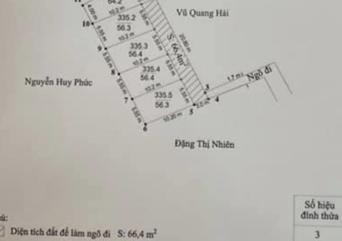 Bán đất 56,4m2 Hữu Bằng Kiến Thụy Hải Phòng giá 370tr