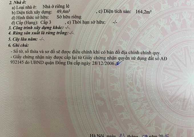 Chính chủ cần bán khách sạn tại Hà Nội