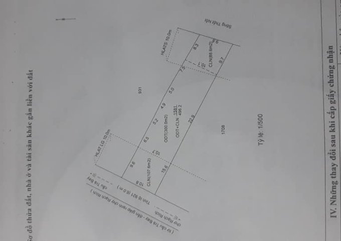 CHÍNH CHỦ CẦN BÁN DIỆN TÍCH ĐẤT 968M2 VÀ KHO TẠI - PHƯỜNG TRUNG NHỨT - QUẬN THỐT NỐT - CẦN THƠ