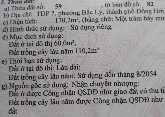 Lê Trọng Tấn - Bắc lý Đồng Hới