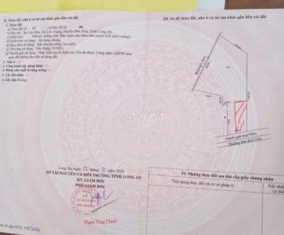 CHÍNH CHỦ GỬI TIN BÁN ĐẤT MẶT TIỀN ĐƯỜNG 821-Huyện Đức Hòa, Long An