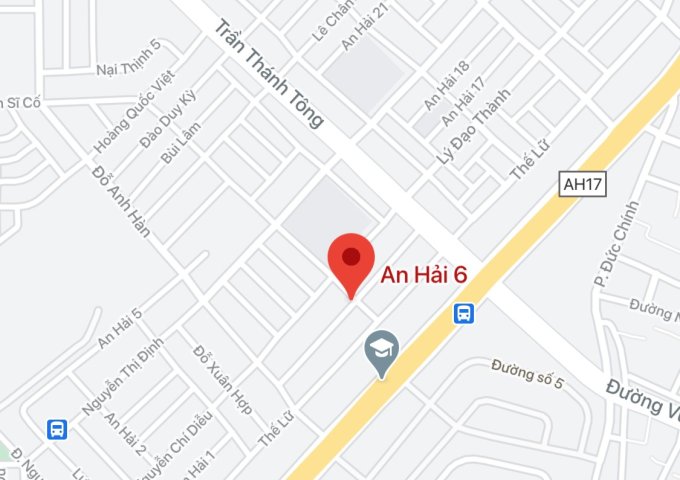 Bán nhà cấp 4 gác lửng mặt tiền đường An Hải 6, phường An Hải Bắc, quận Sơn Trà. DT: 73 m2. Giá: 4.3 tỷ