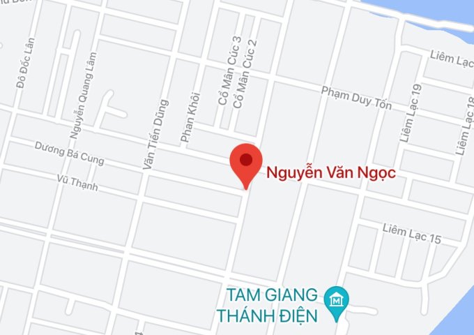 Bán đất đường Nguyễn Văn Ngọc, Phường Hòa Xuân, Quận Cẩm Lệ. DT: 100 m2. Giá: 3.3 tỷ