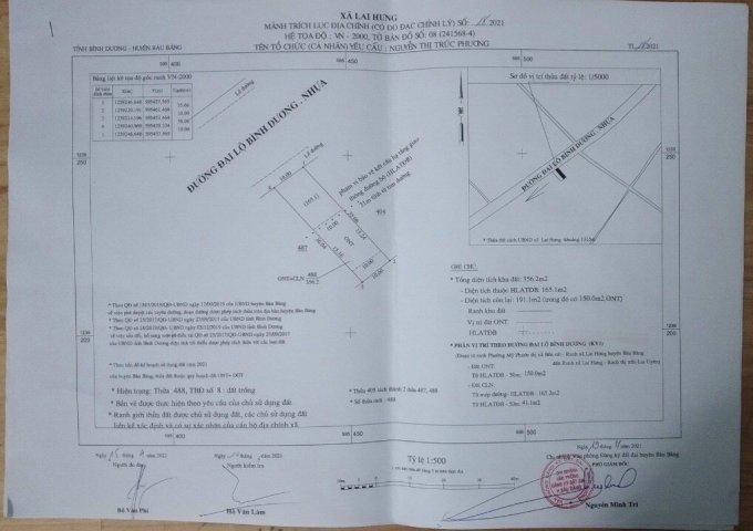CÒN DUY NHẤT LÔ ĐÂT VỊ TRÍ ĐẮC ĐỊA MẶT TIỀN QUỐC LÔ 13, THỊ TRẦN LAI UYÊN , BÀU BÀNG, BÌNH DƯƠNG