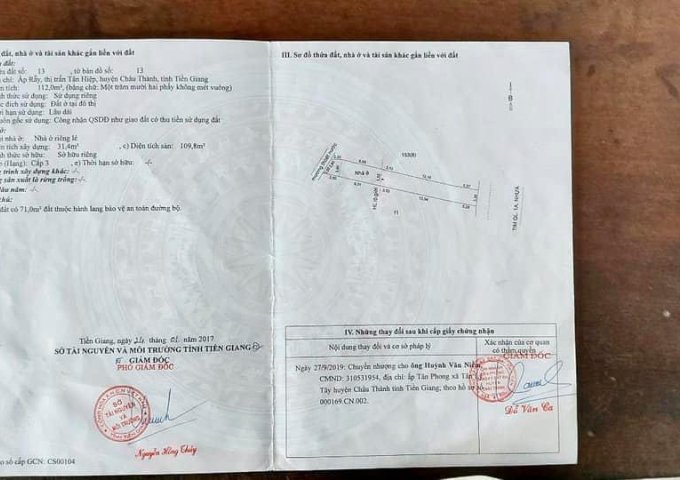 Chính chủ bán  tại khu đắc địa Thi trấn Tân Hiệp, nằm trên Ql 1 ( đối diện với Trường cấp 1 Tân Hiệp , gần bán xe Tân Hồng Liên )