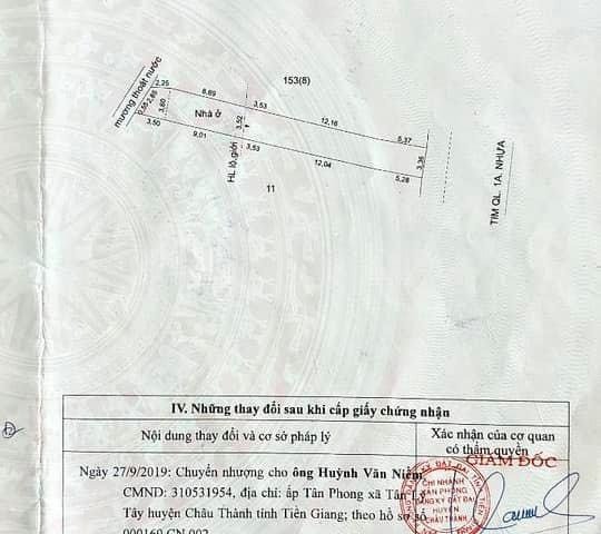 Chính chủ bán  tại khu đắc địa Thi trấn Tân Hiệp, nằm trên Ql 1 ( đối diện với Trường cấp 1 Tân Hiệp , gần bán xe Tân Hồng Liên )