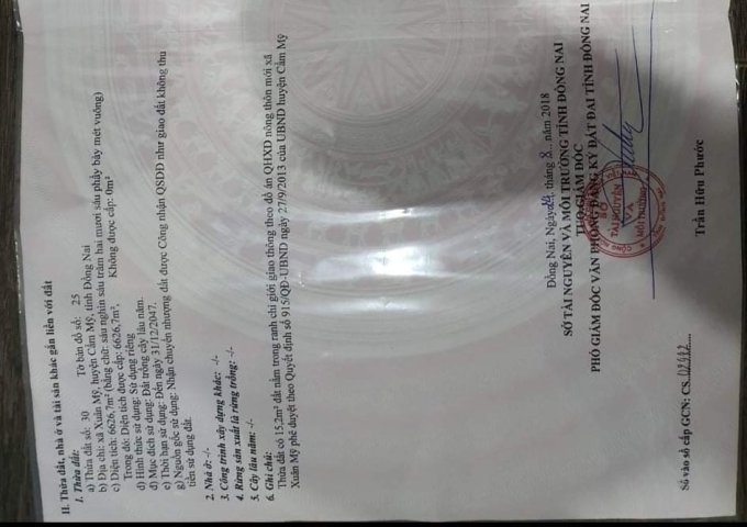 CHỦ CẦN SANG GẤP TRẠI HEO QUY MÔ 800 MỚI ĐẦU TƯ TẠI XÃ XUÂN MỸ, HUYỆN CẨM MỸ, TỈNH ĐỒNG NAI. 2% CHO MÔI GIỚI