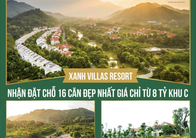 HOT - SIÊU PHẨM BIỆT THỰ XANH - NHẬN ĐẶT CHỖ 16 CĂN ĐẸP NHẤT GIÁ CHỈ TỪ 8 TỶ KHU C - XANH VILLAS - TIẾN XUÂN - THẠCH THẤT - HN. LH: 0913205120