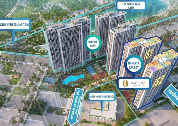 IMPERIA Smart City cần tiến bán gấp căn  3 ngủ tháng 3/2022 nhận nhà 2,6ty