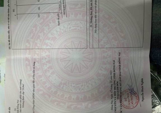 CHÍNH CHỦ CẦN BÁN NHÀ ĐẤT TẠI TRẢNG BOM, ĐỒNG NAI