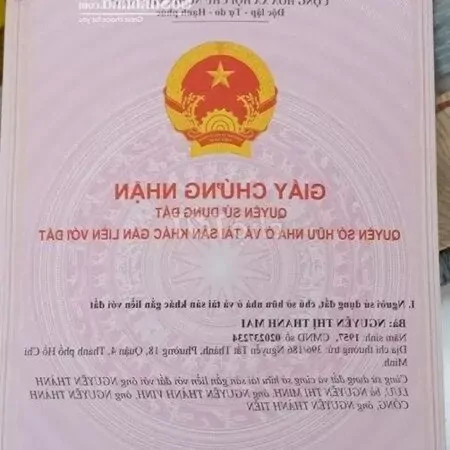 CHÍNH CHỦ BÁN GẤP NHÀ SHR TRUNG TÂM ĐƯỜNG ĐOÀN VĂN BƠ - PHƯỜNG 18 - QUẬN 4