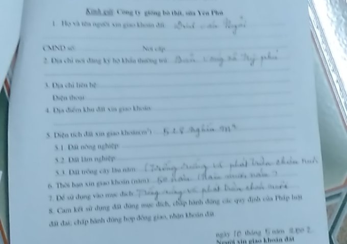 CHÍNH CHỦ BÁN TRANG TRẠI - ĐẤT XÃ KÌ PHÚ - HUYỆN NHO QUAN - TỈNH NINH BÌNH