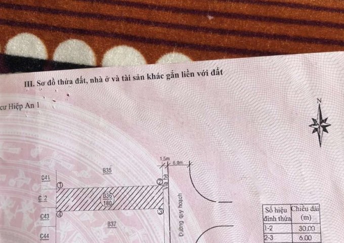 CHÍNH CHỦ CẦN BÁN LÔ ĐẤT THỔ CƯ TẠI HIỆP AN – ĐỨC TRỌNG. LIÊN HỆ: 0934913579