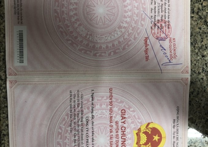 Bán đất khu biệt thự Barimex Hoà Long, Bệnh Viện Bà Rịa, đường Hương Lộ 2, TP Bà Rịa.