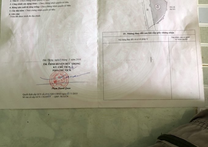 CHÍNH CHỦ CẦN BÁN LÔ ĐẤT MẶT TIỀN ĐƯỜNG CHÍNH GẦN NGÃ 3 ĐẠI NINH – ĐỨC TRỌNG. LIÊN HỆ: 039 332 5268