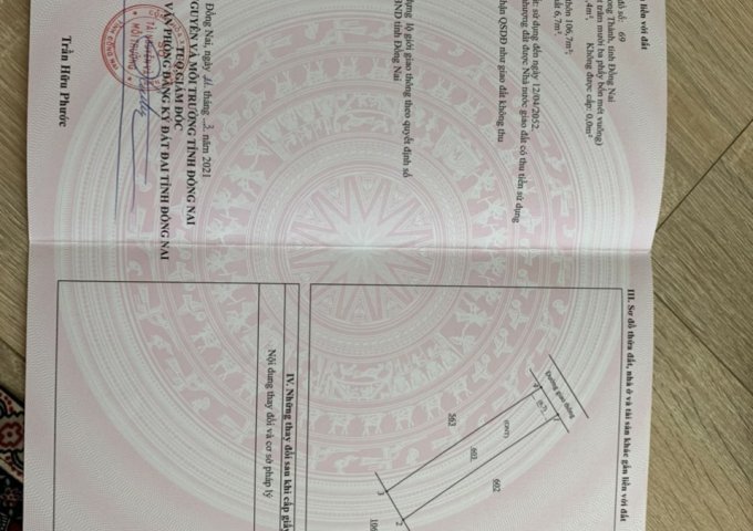 Nhanh Tay Sở Hữu Lô Đất ĐẸp Tại Xã Long Phước - Huyện Long Thành - Tỉnh Đồng Nai .