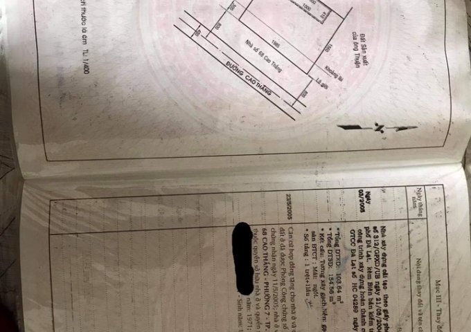 CƠ HỘI TỐT ĐỂ SỞ HỮU CĂN BIỆT THỰ MẶT TIỀN ĐƯỜNG CAO THẮNG, PHƯỜNG 7. TP ĐÀ LẠT .