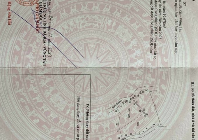 CHÍNH CHỦ CẦN BÁN ĐẤT TRỒNG CÂY LÂU NĂM Ở VŨNG TÀU