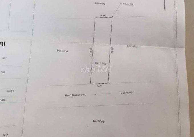 CHÍNH CHỦ CẦN BÁN LÔ ĐẤT TẠI VĨNH LỘC A- BÌNH CHÁNH
