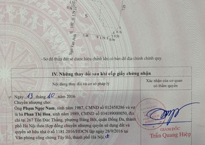 CẦN BÁN NHÀ SỐ 17 NGÕ VẠN ANH, KHÂM THIÊN, ĐỐNG ĐA, HÀ NỘI