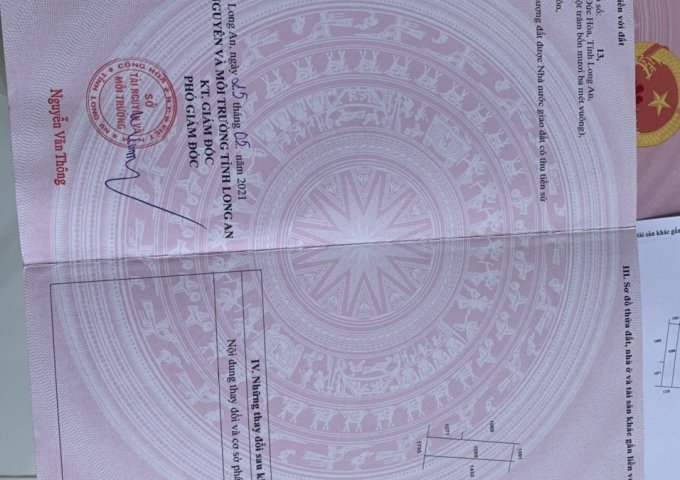 CHÍNH CHỦ CẦN BÁN LÔ ĐẤT ĐẸP VỊ TRÍ TẠI XÃ MỸ HẠNH NAM - HUYỆN ĐỨC HÒA - LONG AN