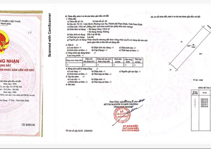 CHÍNH CHỦ CẦN BÁN LÔ ĐẤT TẠI KĐT MỸ TRUNG A – PHƯỜNG LỘC HẠ - TP NAM ĐỊNH. LIÊN HỆ: 0913907866