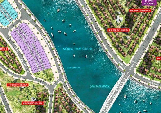 1,5 TỶ SỞ HỮU NGAY NỀN ĐẸP KDC BỜ KÈ SÔNG TAM GIANG, SÔNG CẦU, PHÚ YÊN