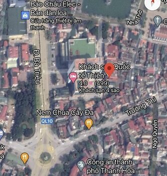 Chính Chủ cần bán khu nhà đất sau Khách sạn Thiên Ý (Đường Nguyễn Khắc Viện), phường Trường Thi, thành phố Thanh Hóa.