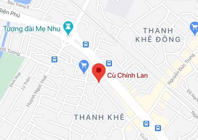 Bán đất đường Cù Chính Lan, Phường An Khê, Quận Thanh Khê. DT: 67.3 m2. Giá: 6.8 tỷ