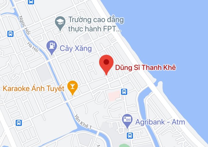 Bán đất đường Dũng Sĩ Thanh Khê, Phường Thanh Khê Đông, Quận Thanh Khê. DT: 136.6 m2. Giá: 3.75 tỷ