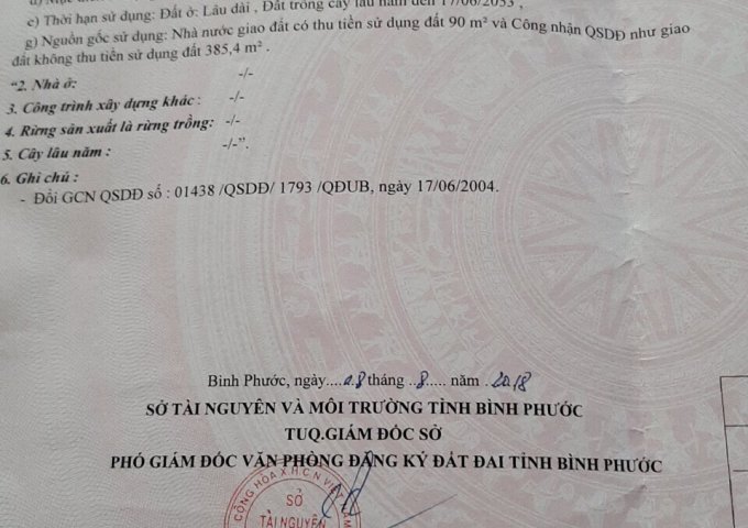 CẦN BÁN LÔ ĐẤT MẶT TIỀN ĐƯỜNG LÊ QUÝ ĐÔN – KP XUÂN LỘC – P. TÂN XUÂN – TX ĐỒNG XOÀI. LIÊN HỆ: 0979340303