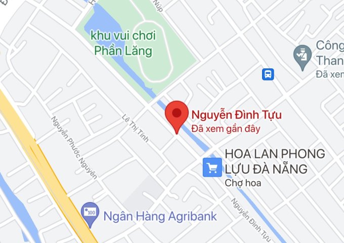 Bán đất đường Nguyễn Đình Tựu, Phường An Khê, Quận Thanh Khê. DT: 91 m2. Giá: 5,5 tỷ