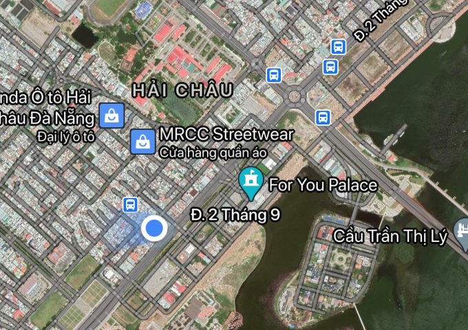 Bán lô đất lớn 3 mặt tiền đường 2/9 phường Hoà Cường Bắc, quận Hải Châu. DT: 1225 m2. Giá: 95 tỷ