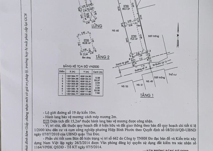 GẤP! GẤP! CẦN BÁN NHANH NHÀ 1 TRỆT, 1 LẦU, 1 LỬNG ĐƯỜNG 19 HIỆP BÌNH PHƯỚC - THỦ ĐỨC 248M2. LHCC: 0938204923