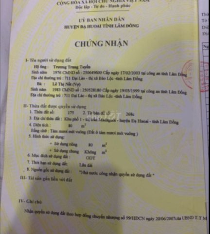 BÁN ĐẤT MẶT TIỀN QUỐC LỘ 20 HUYỆN ĐẠ HOAI - LÂM ĐỒNG.HOTLINE:0927282828
BÁN ĐẤT MẶT TIỀN QUỐC LỘ 20 HUYỆN ĐẠ HOAI - LÂM ĐỒNG.HOTLINE:0927282828