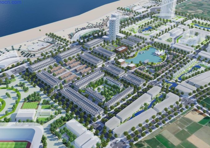 Dự án đất nền The Sang Villa cách bãi biển 800m và cạnh hồ điều hòa Bảo Ninh