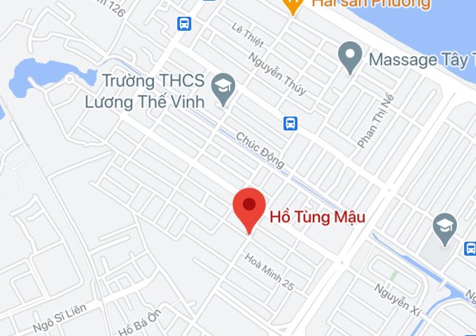 Bán đất đường Hồ Tùng Mậu, Phường Hòa Minh, Quận Liên Chiểu. DT: 393.2 m2. Giá: 39.9 tỷ