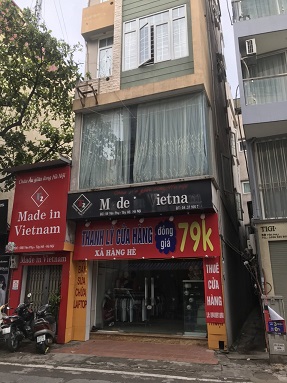 Cho thuê cửa hàng mặt phố Yên phụ (nhỏ), Tây Hồ
