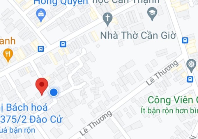 CHÍNH CHỦ CẦN BÁN LÔ ĐẤT TẠI CẦN THẠNH - TRUNG TÂM HUYỆN CẦN GIỜ - TP.HCM