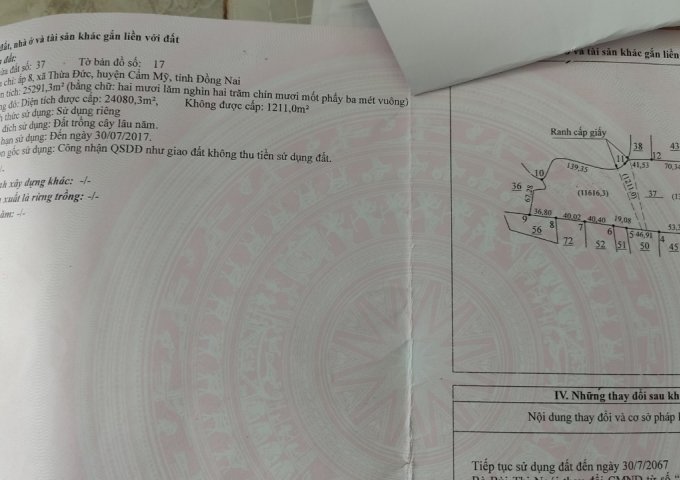 BÁN 24080M2 ĐẤT MẶT TIỀN HỒ CẦU MỚI - THỪA ĐỨC - CẨM MỸ, SÁT SÂN BAY LONG THÀNH, GIÁ SIÊU RẺ. LH: 0937933335