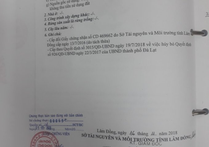 CẦN BÁN LÔ ĐẤT TẠI PHƯỜNG 7 – TP ĐÀ LẠT – TỈNH LÂM ĐỒNG. LIÊN HỆ: 0943089777