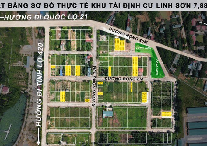 CĐT mở bán 32 lô đất Bình Yên Thạch Thất, giá đầu tư chỉ 900tr