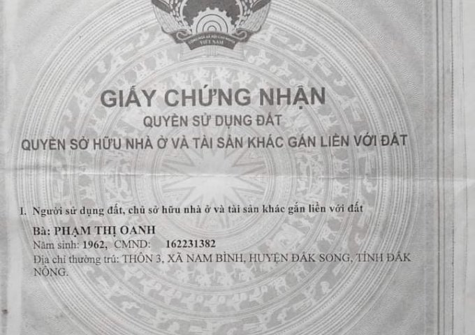 GẤP , GẤP GẤP , DO CHUYỂN CÔNG TÁC GIA ĐÌNH CẦN BÁN GẤP 3,2 HÉC ĐẤT RẪY CÓ SẴN NHÀ TẠI XÃ NAM BÌNH , HUYỆN ĐAK SONG, TỈNH ĐẮC NÔNG. LIÊN HỆ 0981101811