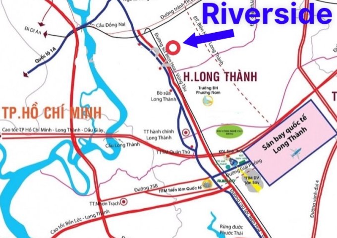 An Phước Riverside Long Thành mở bán đất nền KDC giá chỉ từ 16tr/m2.