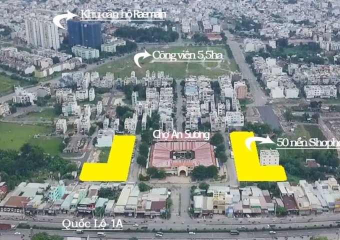 Shophouse Laimian đối diện chợ An Sương Q12, 400m2, thuận lợi kinh doanh với nguồn khách sẵn có